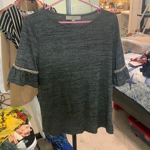 Gray work blouse